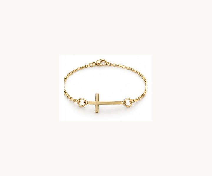 Sideways Cross Bracelet
