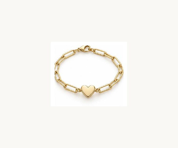 Heart Paperclip Bracelet