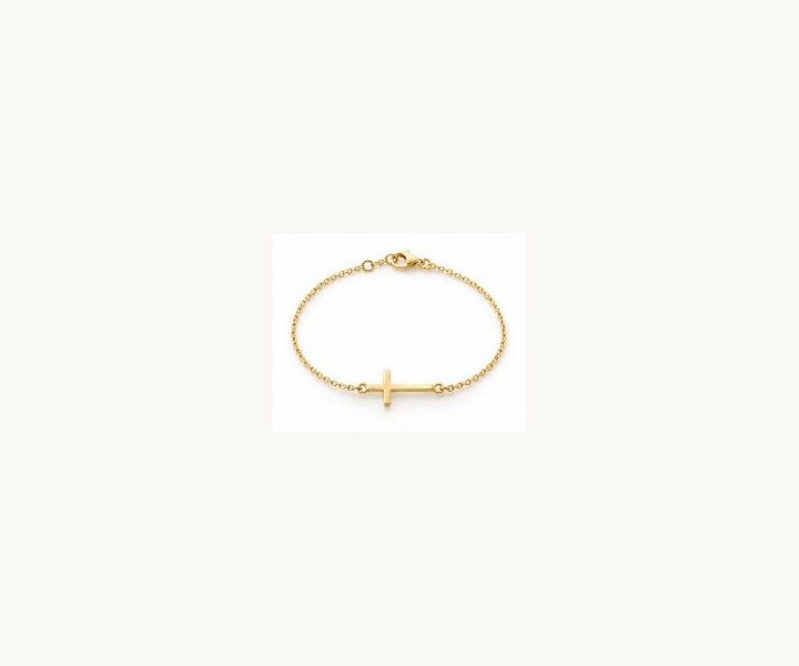 Sideways Cross Bracelet