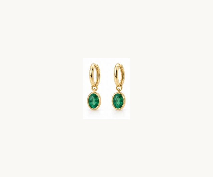 Emerald-Green Drop Huggies