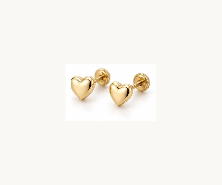 Heart Screw-Back Studs