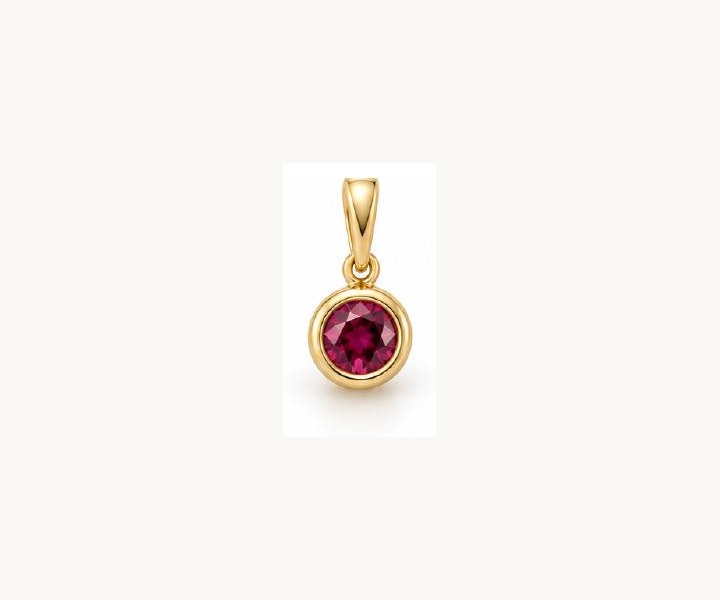 Birthstone Bezel Pendant