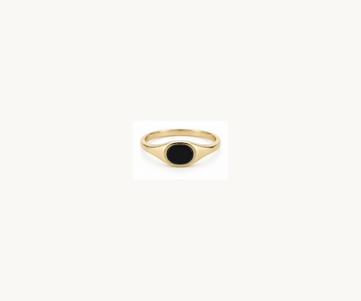 Onyx Oval Signet