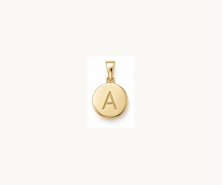 Initial Disc Pendant