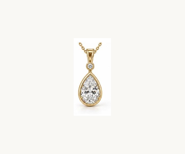 Pear Lab Diamond Pendant