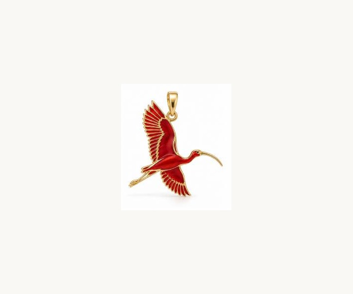 Scarlet Ibis Pendant