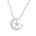 Silver Moissanite Inlay Necklace