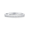 Sterling Silver Geometric Starry Sky Moissanite Ring