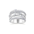 Luxury Geometric Moissanite Ring